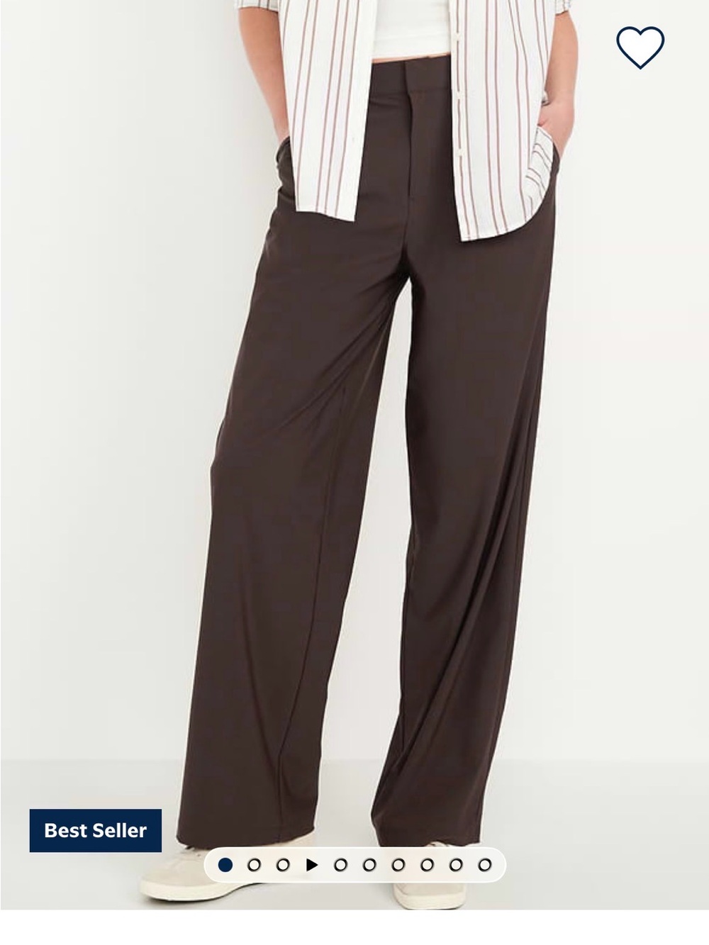 Old Navy Wide-Leg Pants in Dark Brown